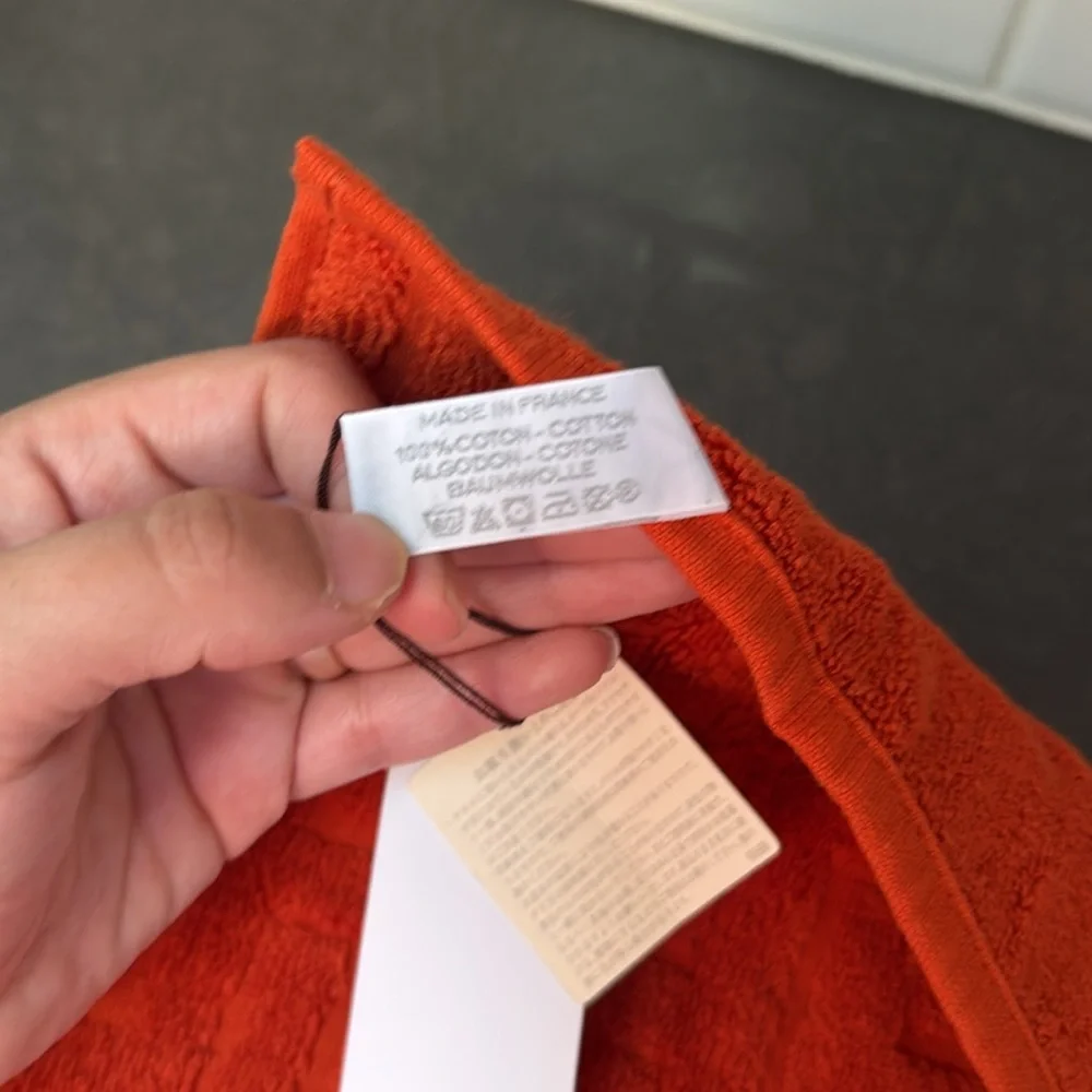 Hermes Orange H Towel NWT